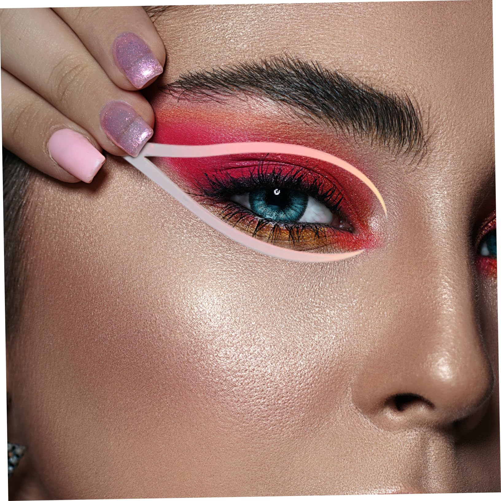 Healeved 20sätze Farbige Eyeliner Sticker Kreative Und Tragbare Augen-make-up Aufkleber Für Festivals Cosplay Und Alltag Einfach Anzuwenden Entfernen Für Augenformen