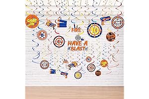 Dart War Party Hanging Swirl Decorations