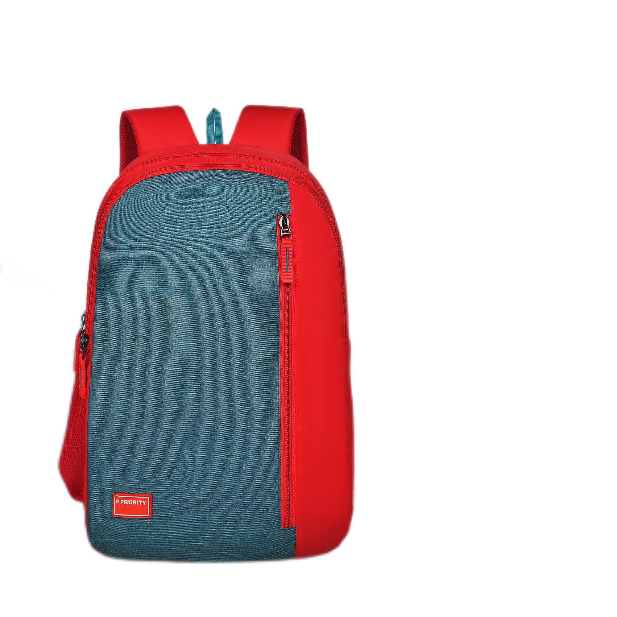 Priority Fancy 001 32 Litres Red Polyester Stylish College Bag | Standard Backpack Unisex Bag For College Office Suitable For Men's & Women's (25876)