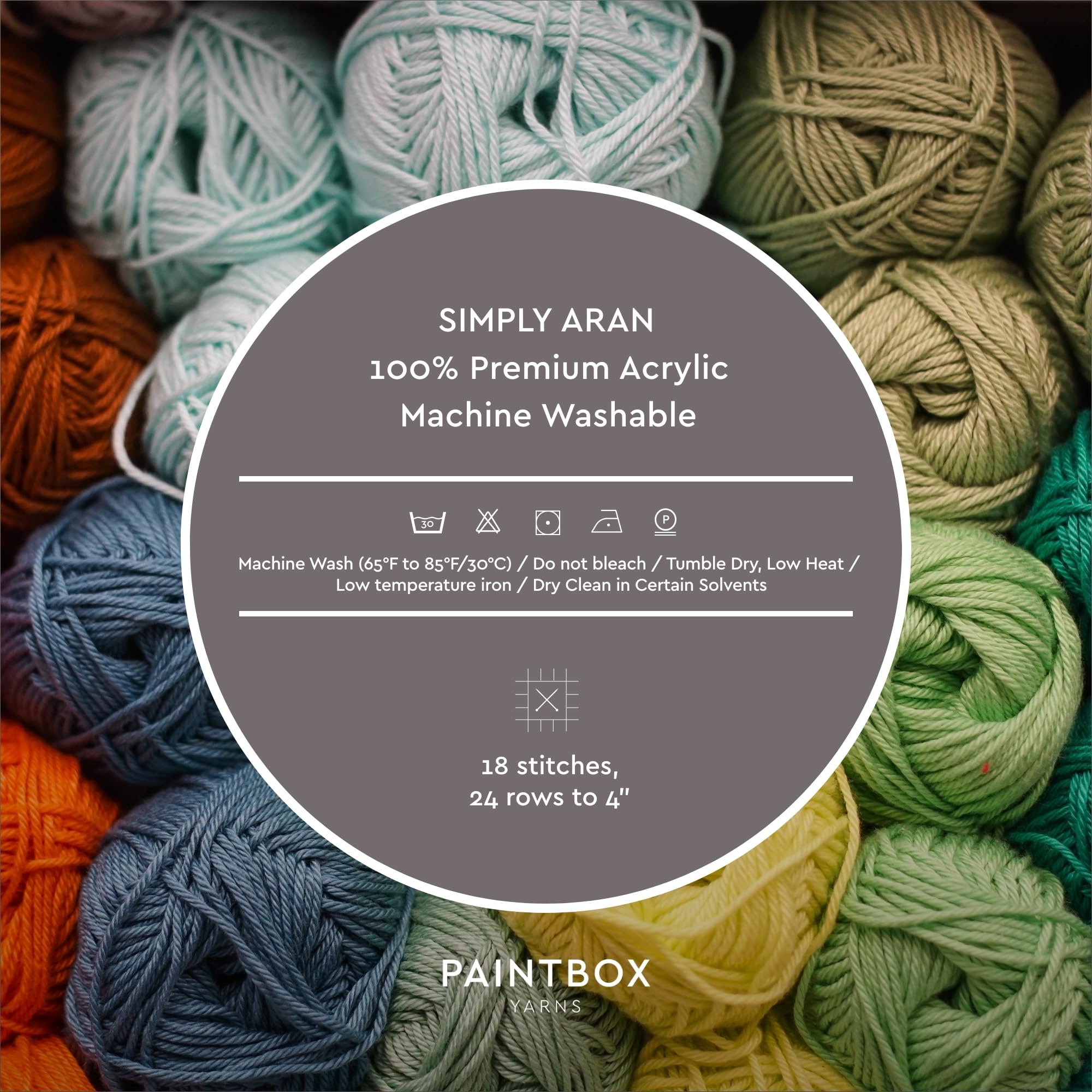 Amazon.com: Paintbox Aran Yarn - Acrylic Yarn - 201yds (184m)/100g