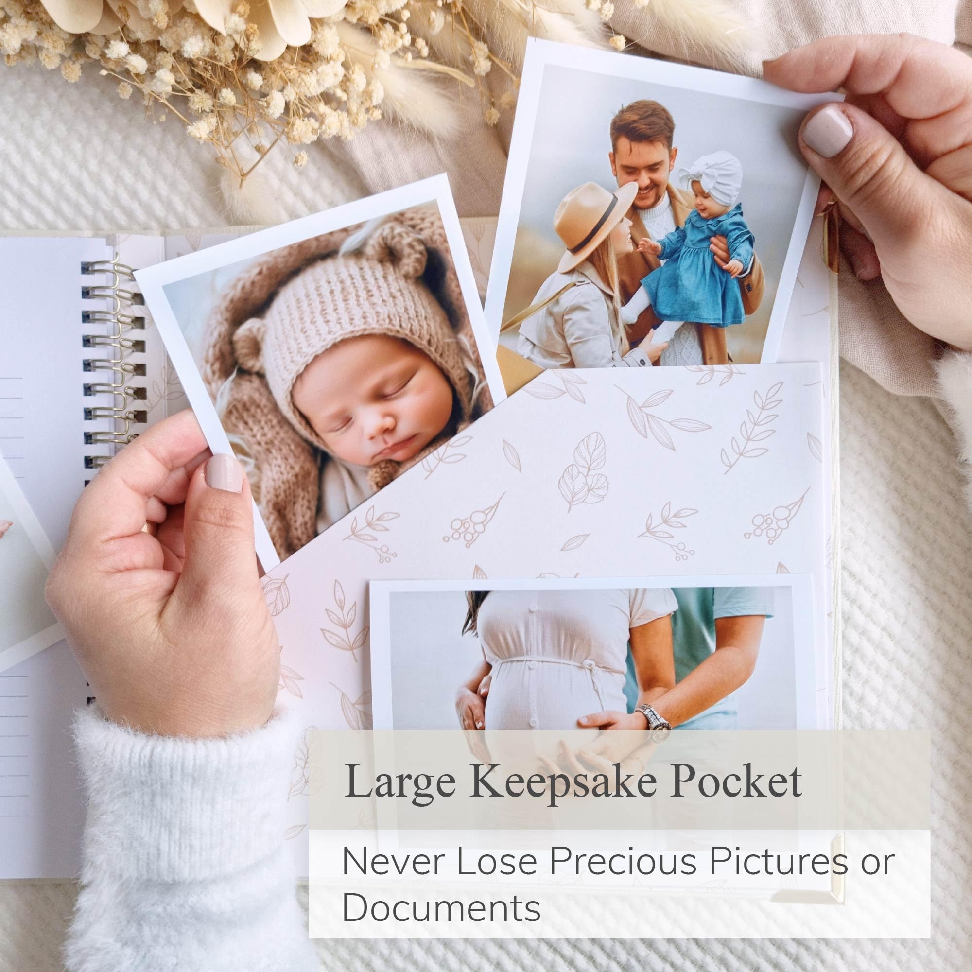 Książka dla niemowląt, pamiątka, chłopak lub dziewczynka, ponadczasowa książka pamięci, pierwsze 5 lat, na baby shower, neutralny płeć, album do scrapbookingu, prezent dla nowej mamy, pamiętnik, od