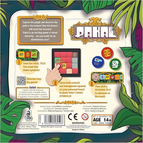 Miniatura 3 de Pakal - Juego interactivo de aventura de estrategia de resolución de rompecabezas para adultos y niños, a partir de 8 años, 2-4 jugadores, 20