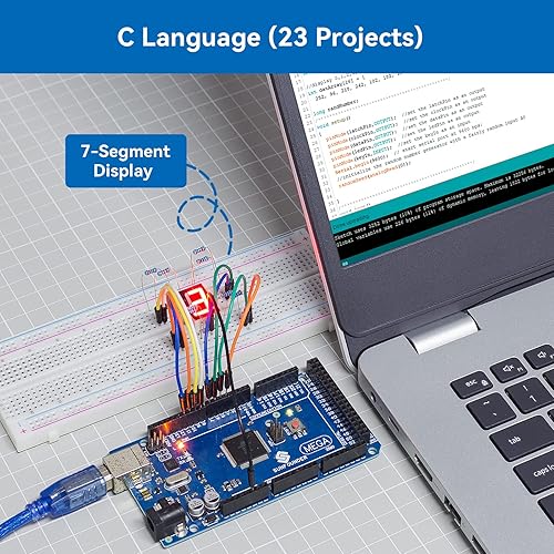 Vista 6 de SunFounder El kit de proyecto de arranque más completo compatible con Arduino IDE Mega 2560 R3 Mega328 Nano Mega2560, codificación de rasguños, Kit