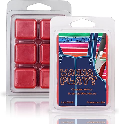 Miniatura 1 de The Candle Daddy Wanna Play? - Cera de película de terror con aroma a manzana de Scary Candy - 1 paquete - 2 onzas - 6 cubos - Regalo divertido