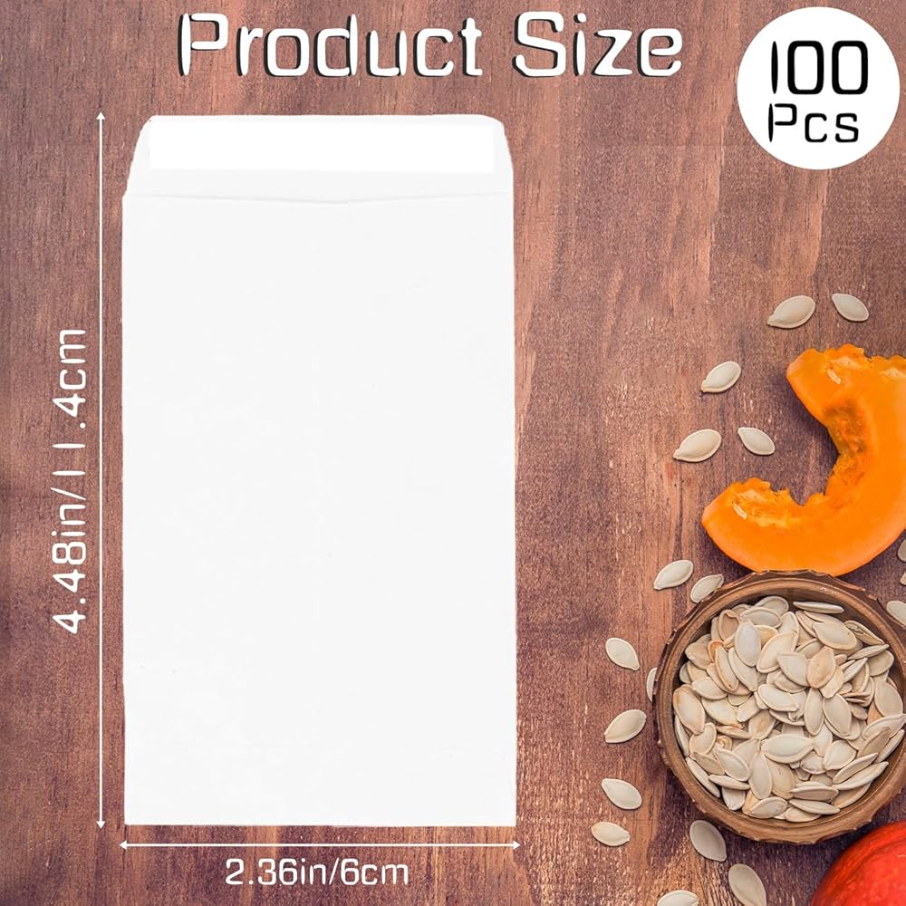 Bustine Di Carta 100 Sacchetti Di Carta Kraft Con Nastro Adesivo