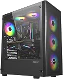 UNYKAch ATX MIR 100 Gaming Computer Case Large Size with 4 ARGB Fans, 1 USB 2.0 and 3 USB 3.0 - 1