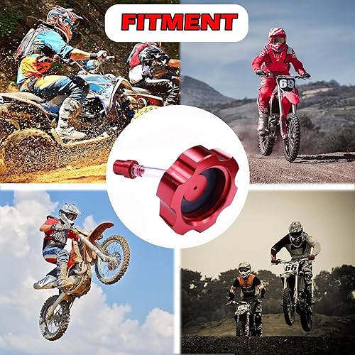 Miniatura 5 de Tapa de tanque de combustible de aluminio CNC con válvula de ventilación para 50cc 70cc 90cc 110cc Coolster Raptor 80 Peace Moto 125cc 140cc 150cc