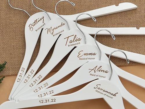 Percha de novia colgador de boda regalo de boda colgador de novia personalizado dama de honor doctor colgador de vestido de graduación
