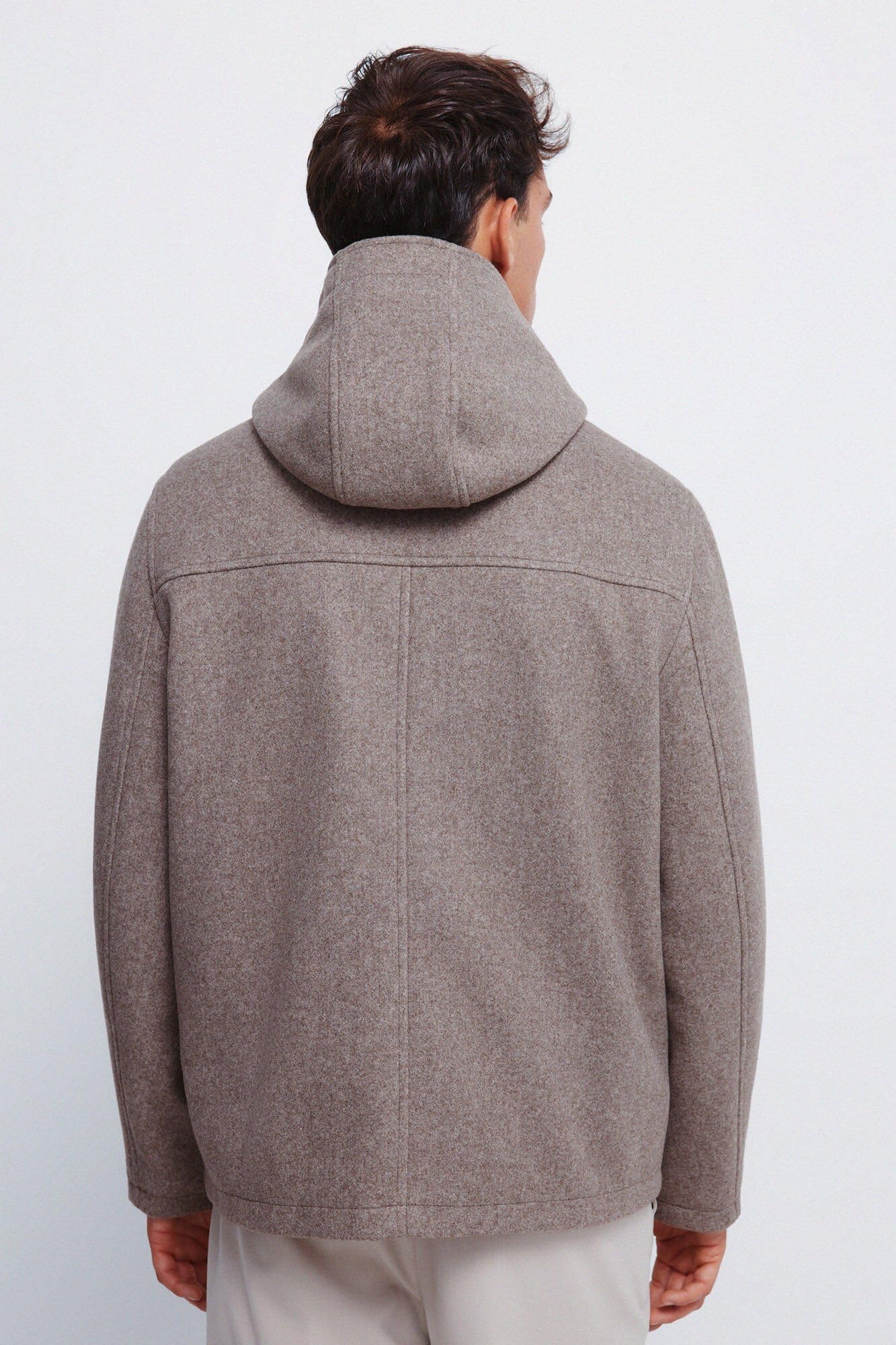 SPRINGFIELD Woolen Effect Parka Parka De Lana Hombre