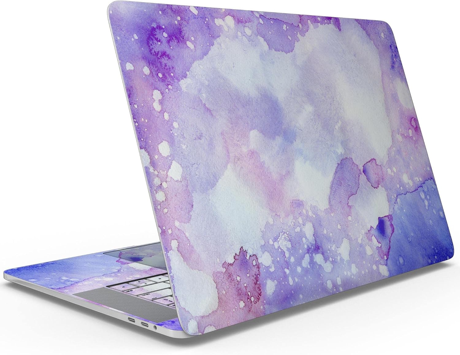 DesignSkinz - Blue 4 Absorbed Watercolor Texture - Full-Body Wrap Protective Decal Skin Kit Compatible with MacBook 14" Pro M1 (A2442)