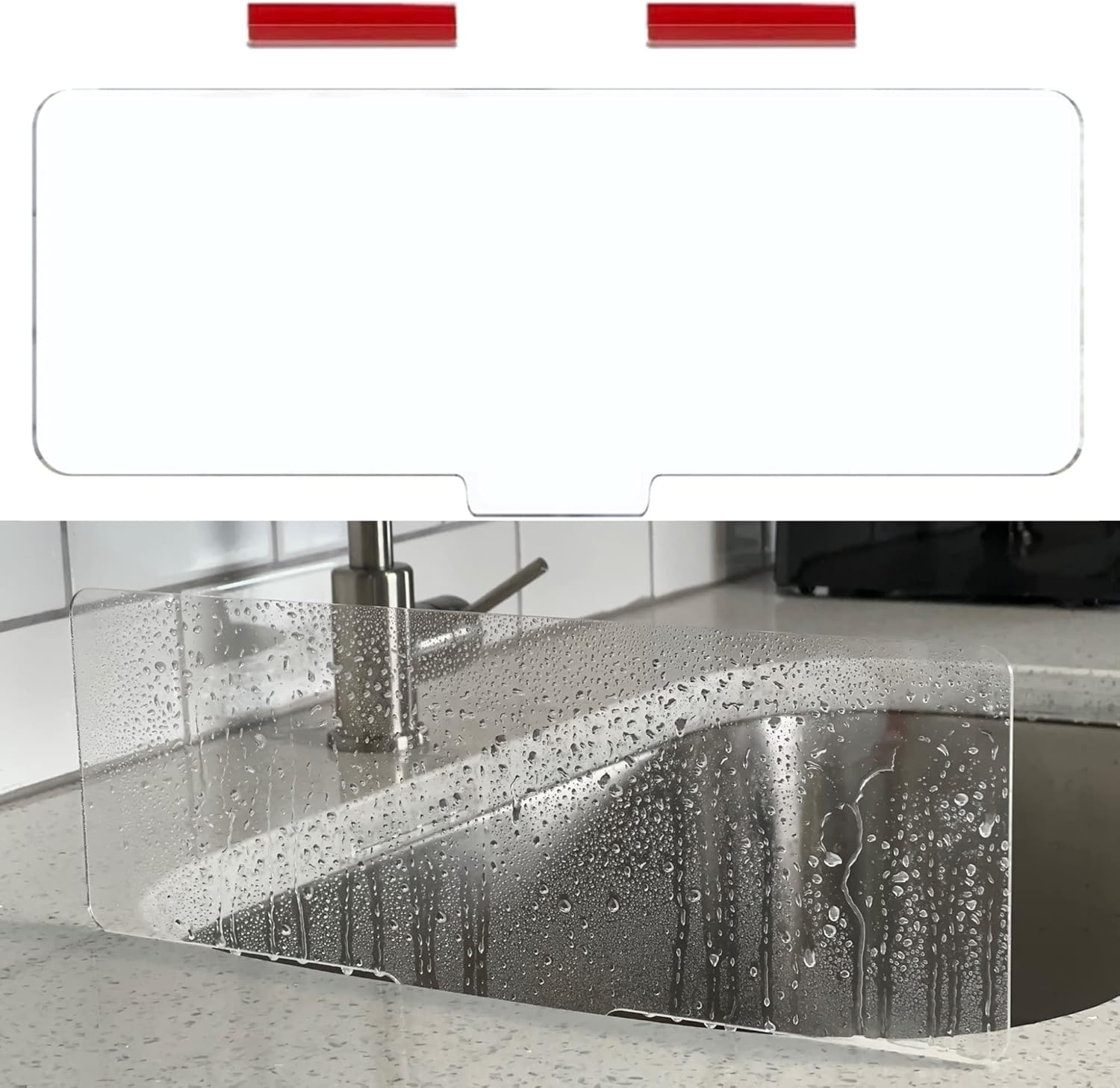 Hermands Kitchen Sink Splash Guard Kitchen Sink Splash Guard Behind