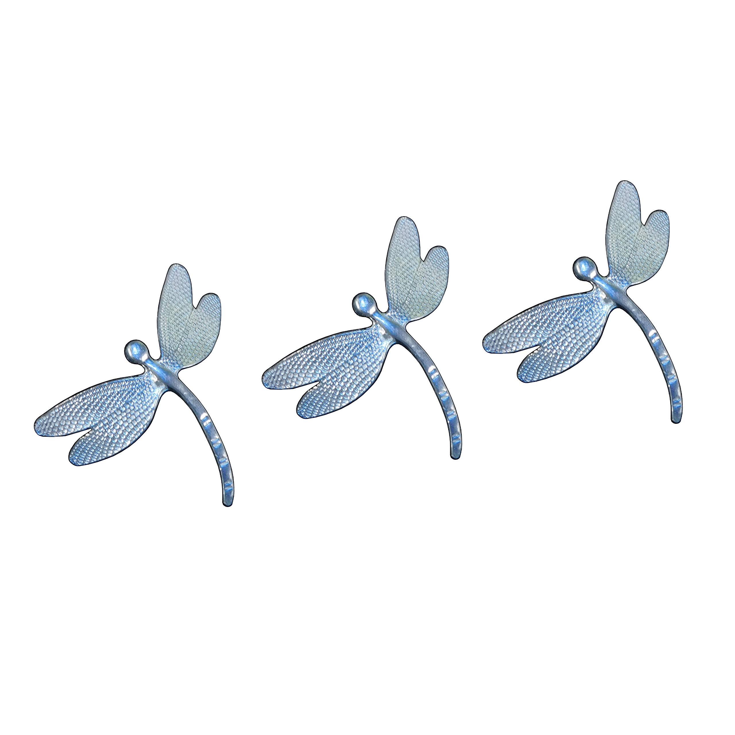Gift Set of 3 Dragonfly Candle Pins, Three Dragonfly Candle Pins. Handmade, in Fine Pewter, by William Sturt
