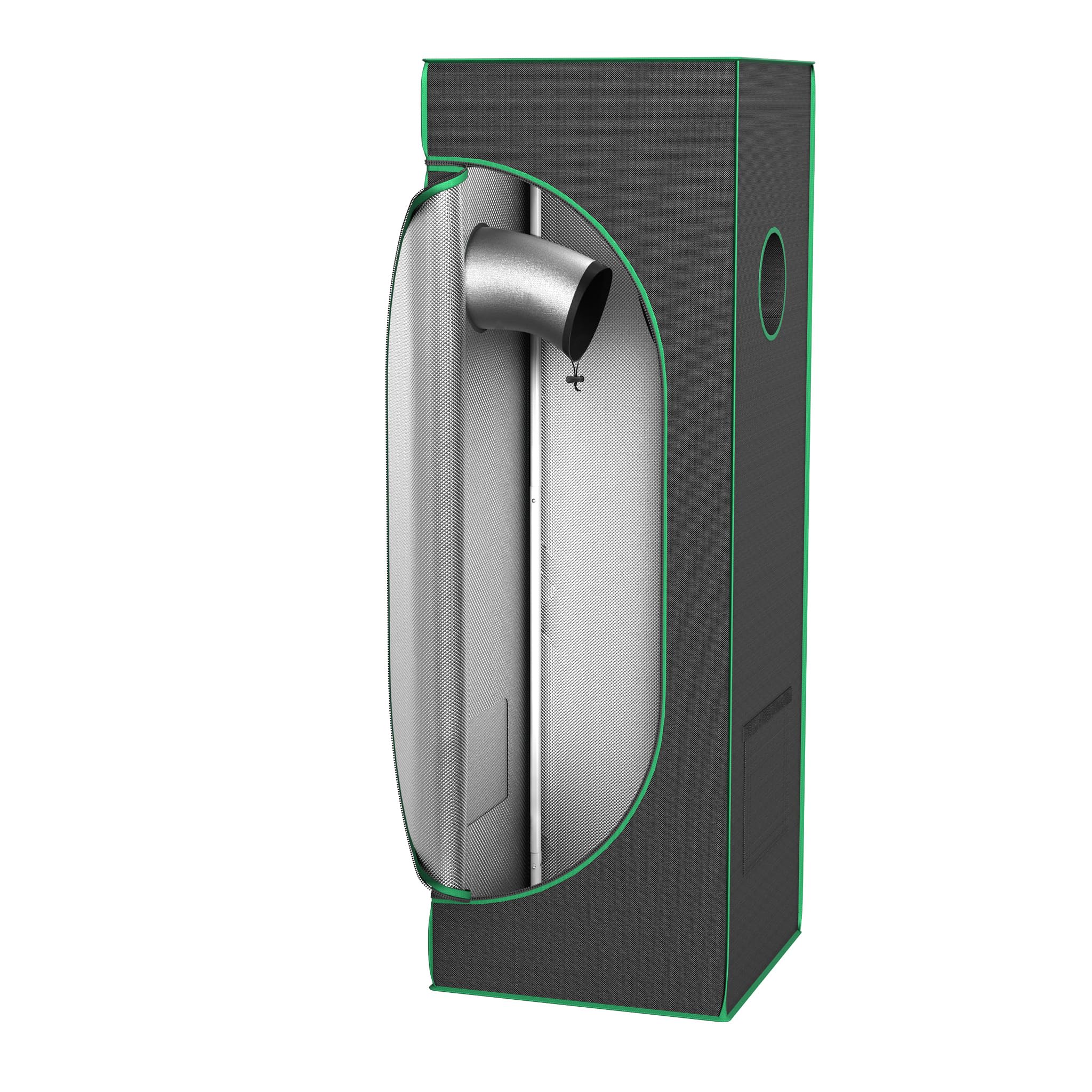 FIVMEN Tienda de cultivo de 40 x 40 x 120 cm, con Mylar reflectante, resistente a la luz, resistente al agua, para cultivo, invernadero, para plantas, espacio de cultivo en casa