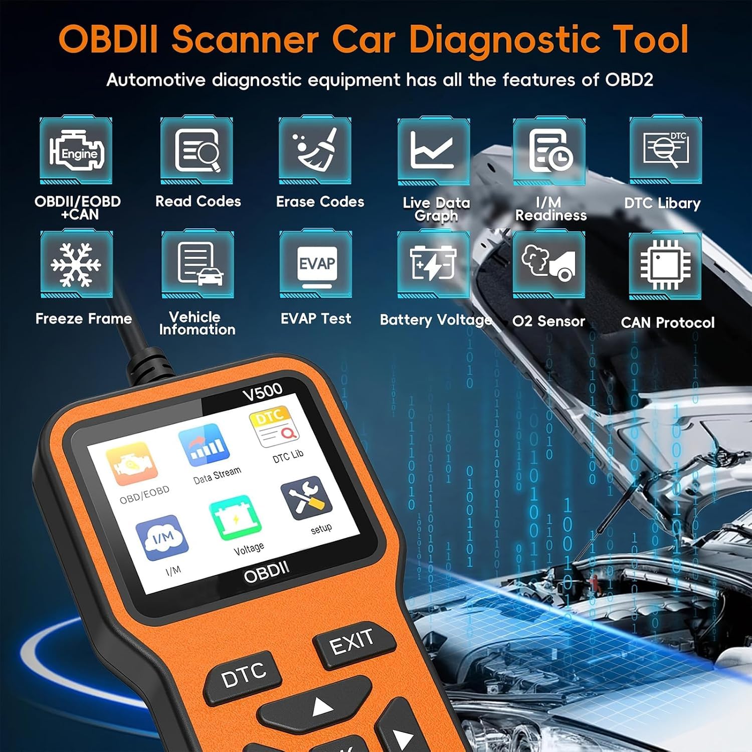 OBD2 Adapter Auto Diagnosegerät Motor Check für Aston Martin Vantage 2018-2021 2022 2023 2024 2025 2026,