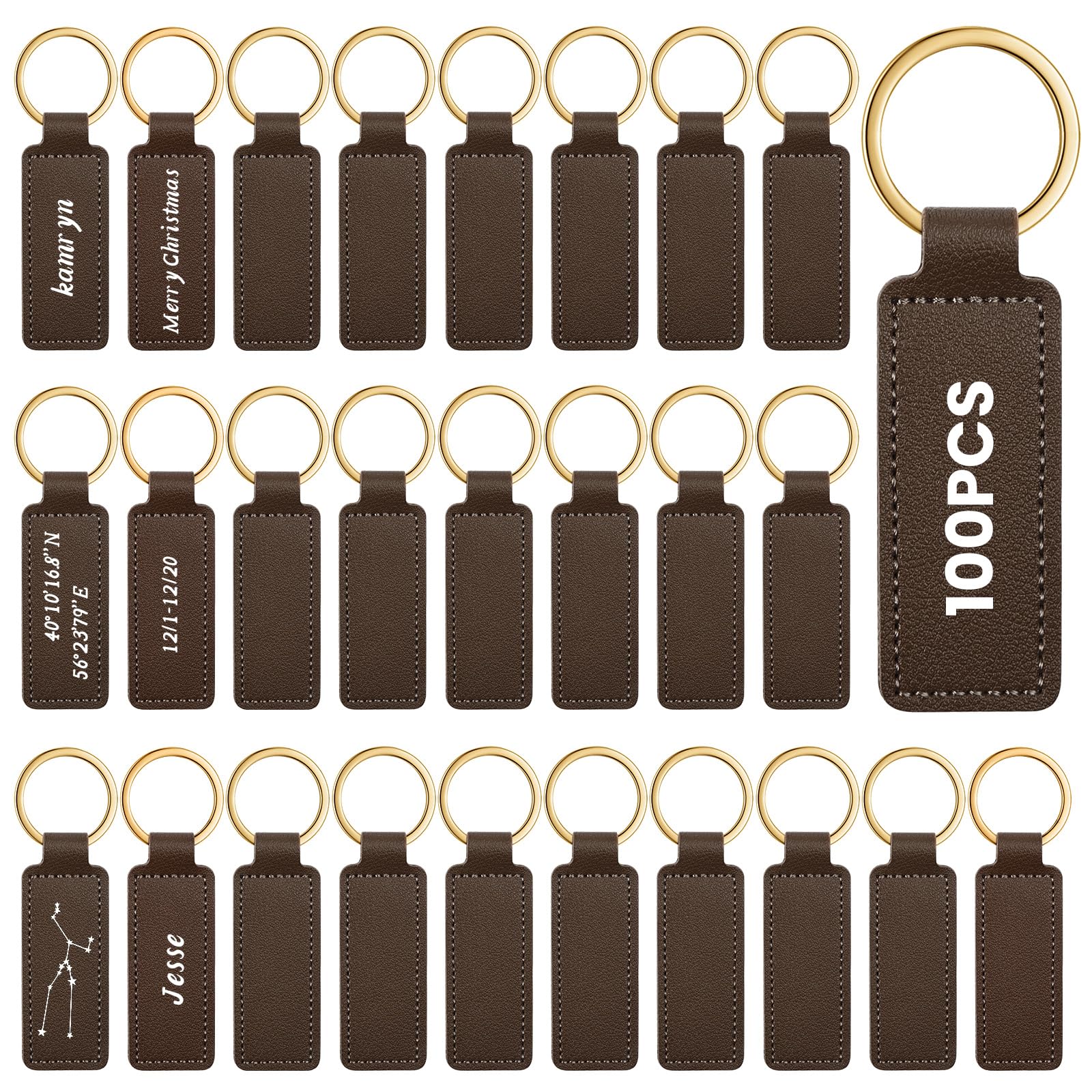 Leather Keychains Blank