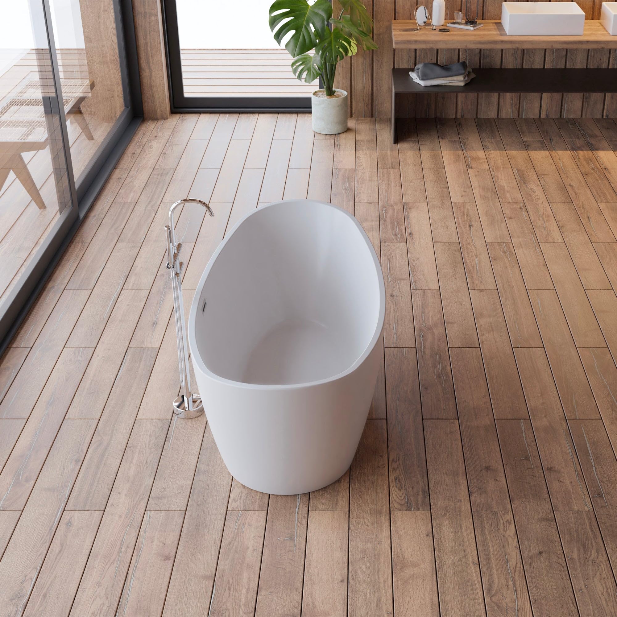 SPALINA NEROON 2.0 - Vasca freestanding Ovale L 170 x l 80 cm
