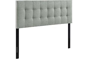 Modway Lily Tufted Double Bed Headboard Upholstered in Gray