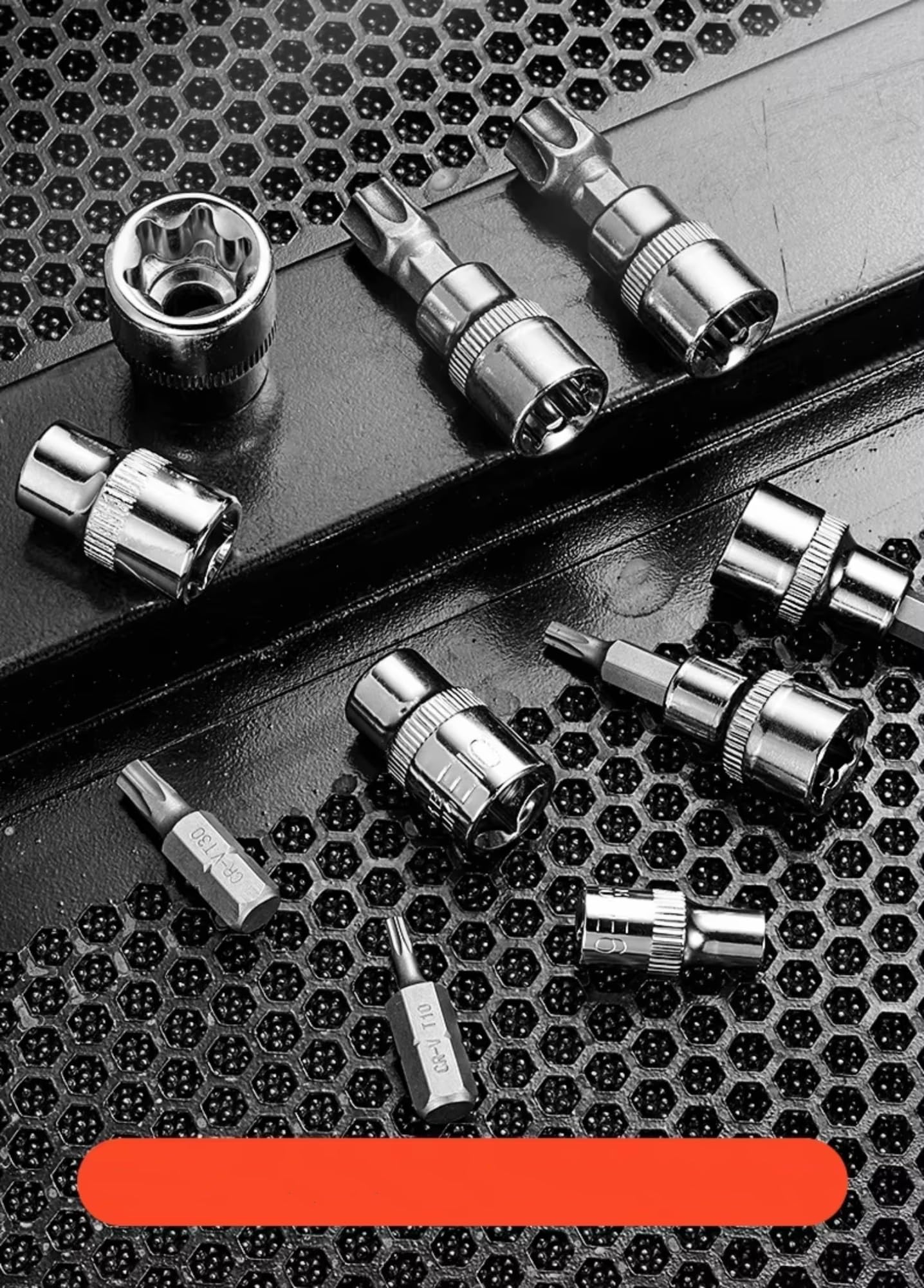 Kit d'outillage mécanique Jeu De Douilles Torx Et E-torx Star 34 Pièces 1/4 "3/8" 1/2" Lecteur Mâle Femelle Embouts Outil Portatif Avec Étui
