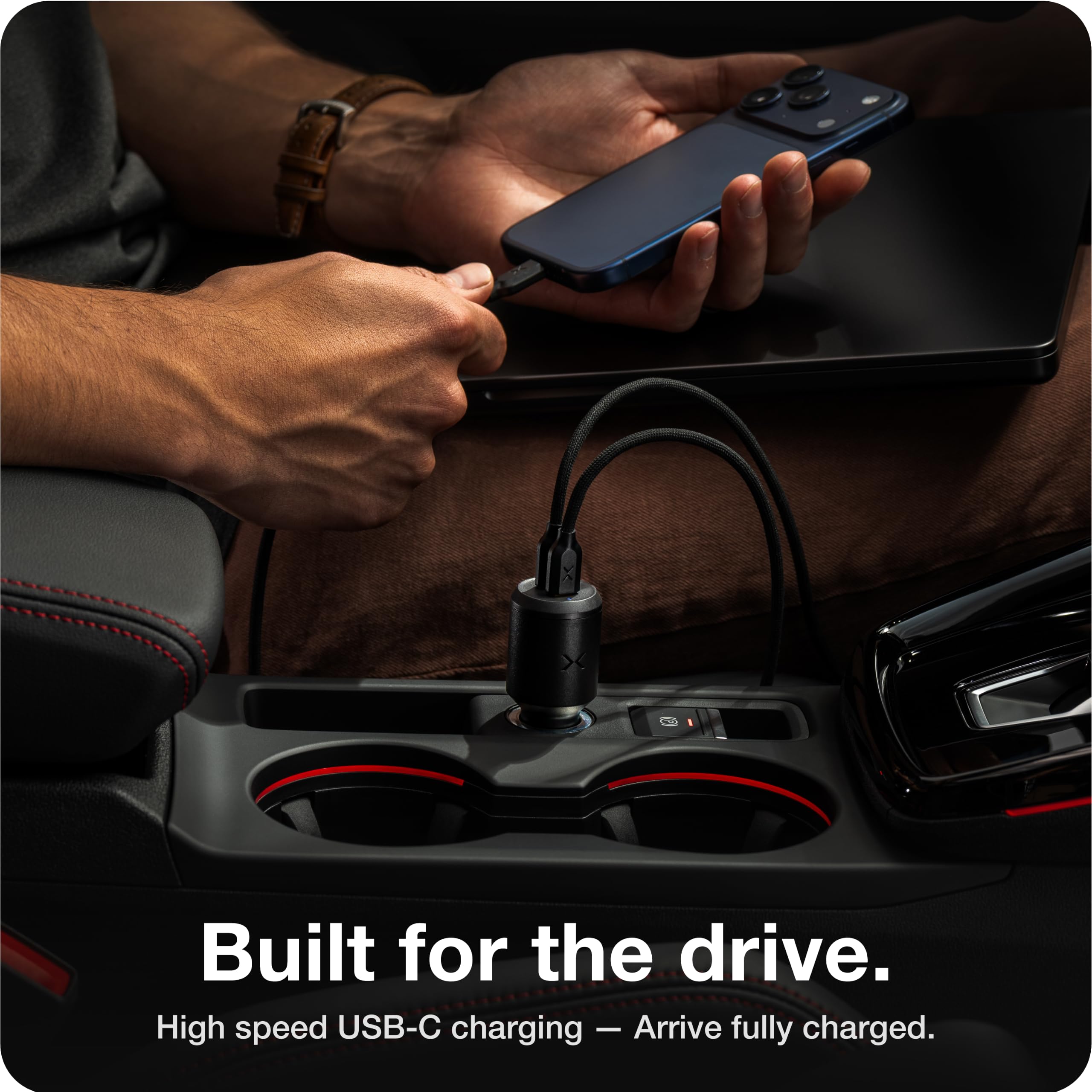 NOCO XGrid XV100 100W 2 Puertos USB-C Carga Rápida Cargador de Coche | Carga rápida para MacBook Pro / Air, iPhone 17 / 16 / 15, iPad Pro, Samsung Galaxy S25, AirPods, Steam Deck y más