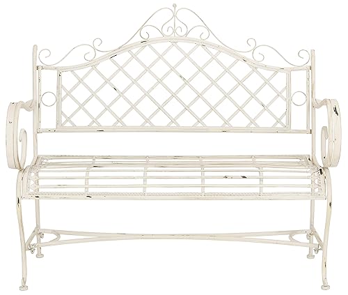 PAT5017A Collection Adina Antique White Wrought Iron 51.25" Outdoor Garden