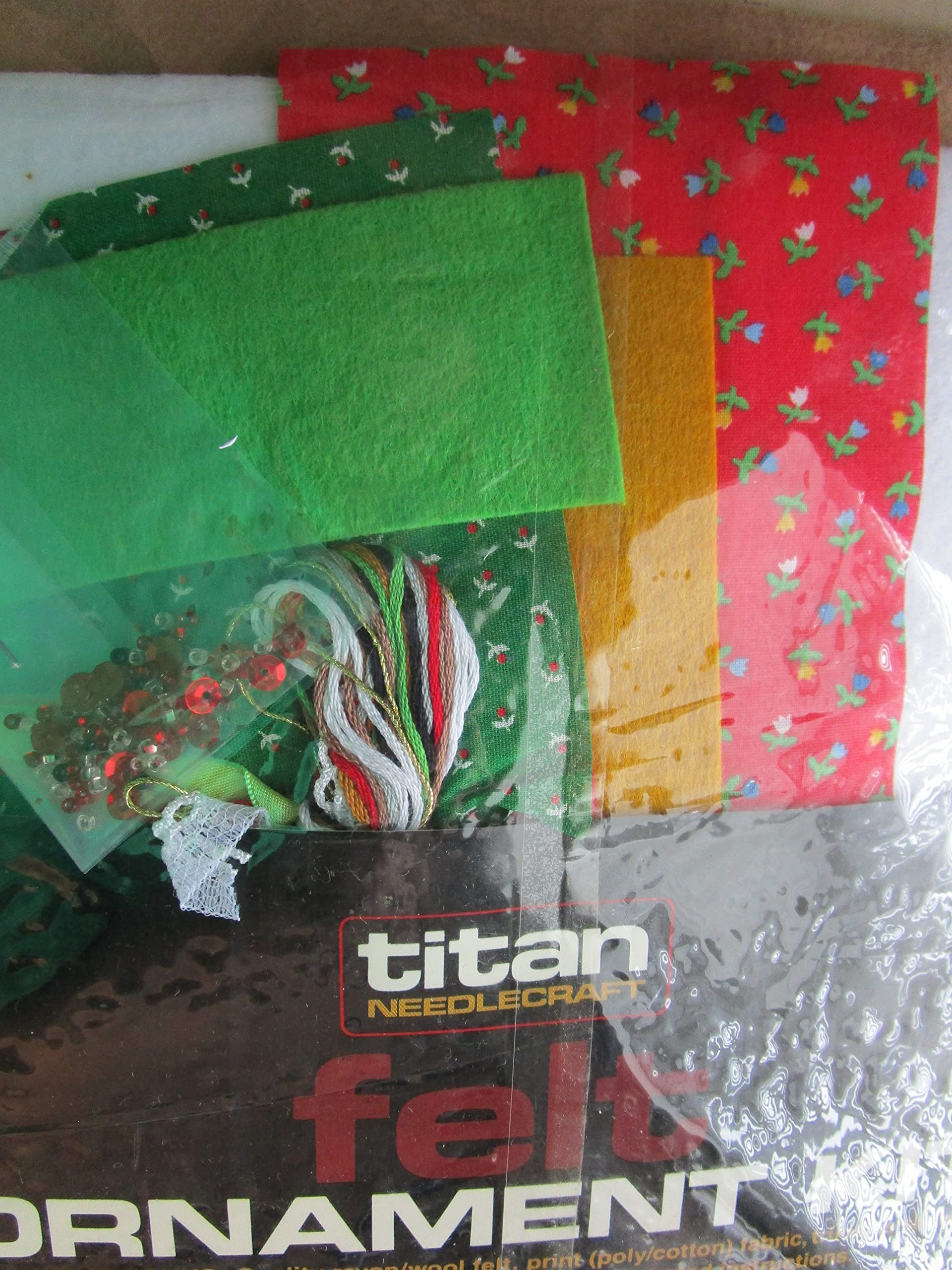 Ducks and Teddy Bear Felt Applique Ornament Kit