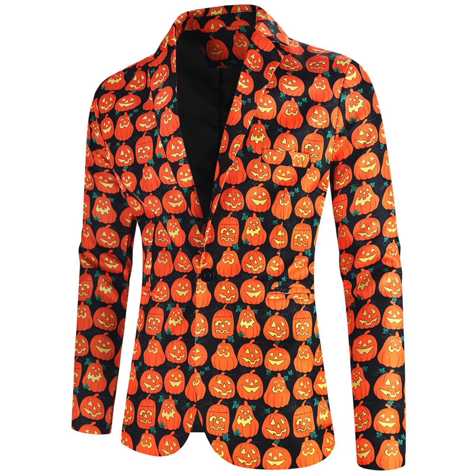 Tuta genitoriale Mens Moda Casual Modello di Halloween Stampa Vintage Suit Pantaloni Suite per gli uomini