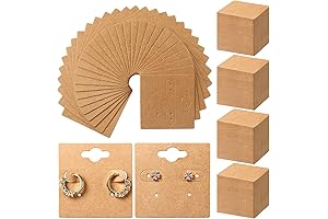Kraft Jewelry Earring Display Cards for Jewelry Display and Storage
