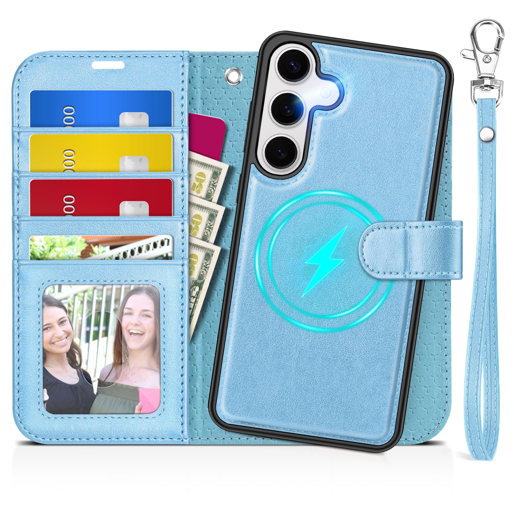 TUCCH Hülle für Galaxy S25 Edge, Abnehmbare RFID Blocker [4