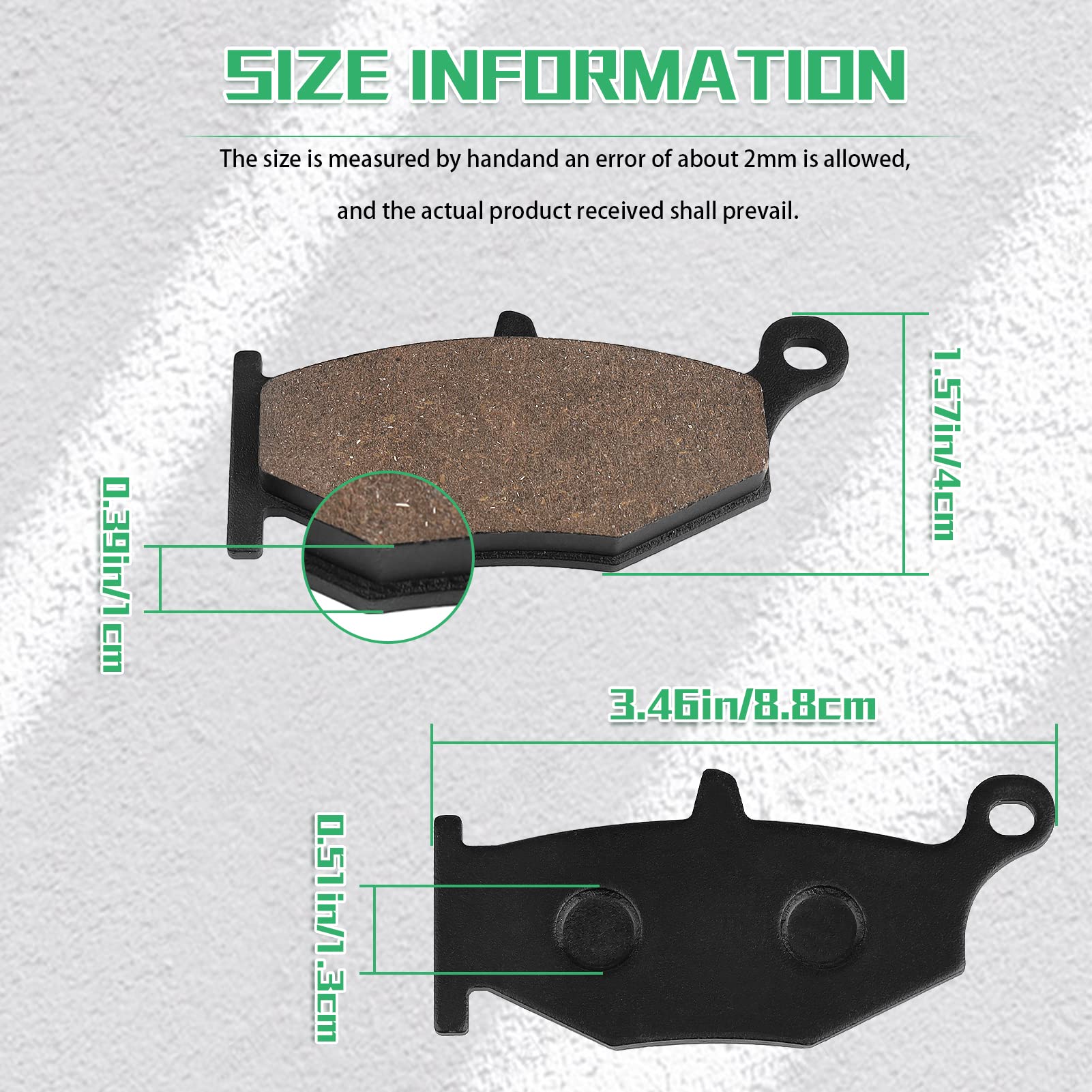 MS-4C8D1C9482 PASTIGLIA FRENO Ant. Dx-Sx Wrp Wg-7441-F2 10/12 F4 R - 6