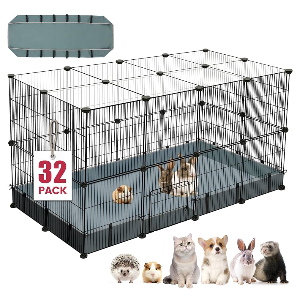 Amazon.com: 32 Panels Small Animal Playpen,47.5