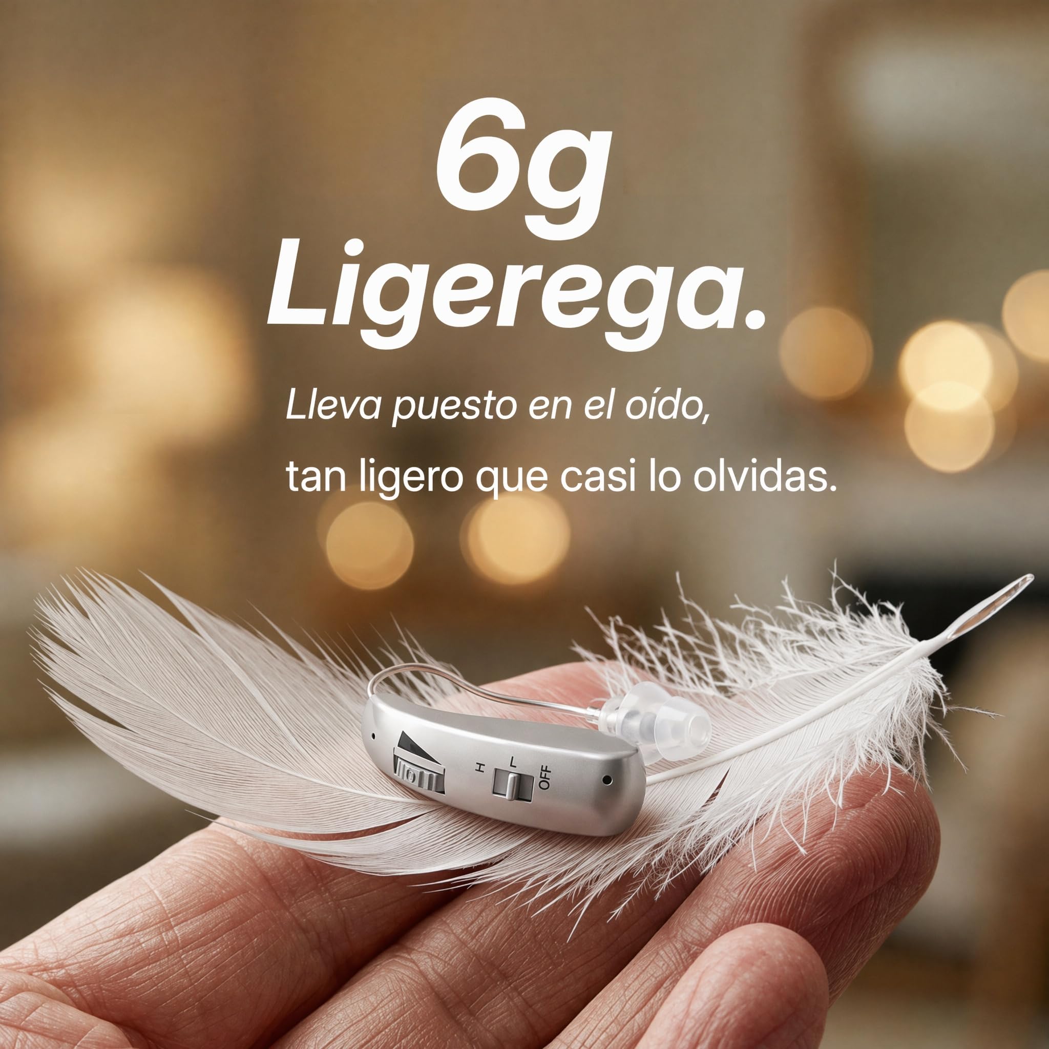 Auriculares portátiles cuerpo de 6g con tubo fino flexible carga Tipo-C incluye estuche de almacenamiento