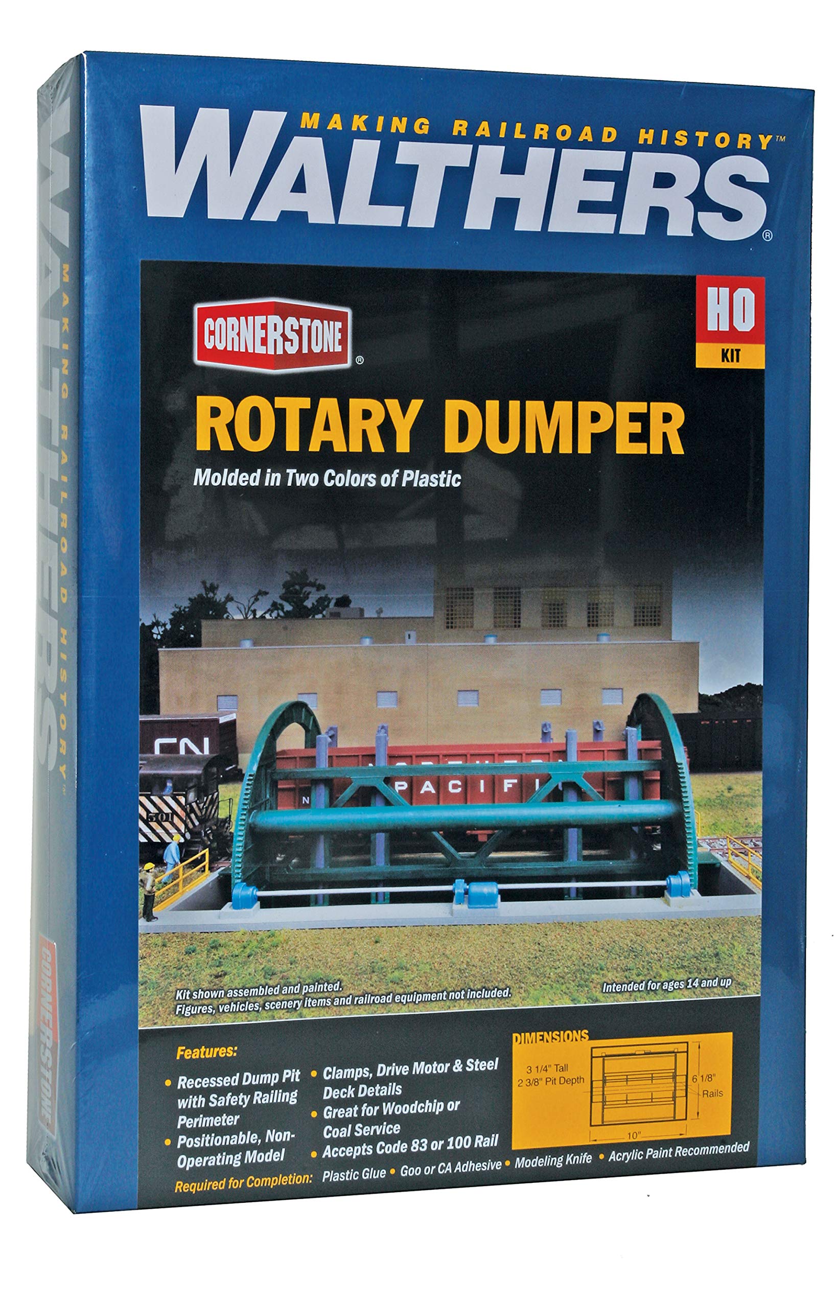 Walthers Cornerstone Escala HO - Kit construcción Rotary Descargador