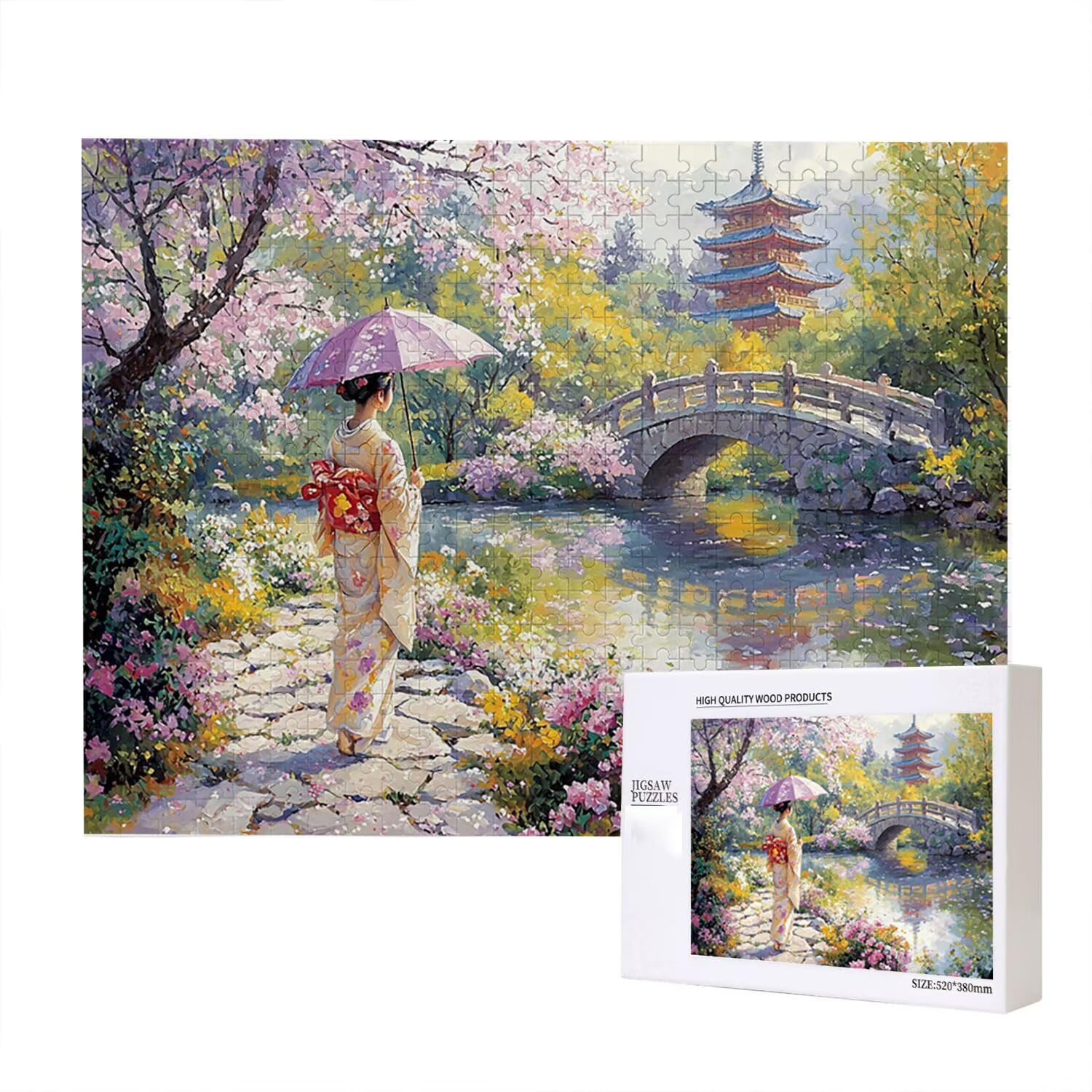 Jigsaw Puzzle, 5000 Pezzi Puzzle Classici, Giardino Puzzle Rilassamento Intelligence, Mpossibile Difficile Puzzle Impegnativo per Adulti Puzzle Gioco Familiare, Regalo per Amore Amico Geisha fr0-951