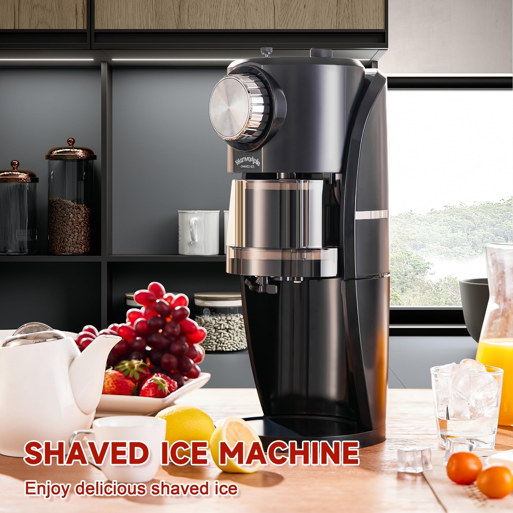 Amazon | かき氷機 - スノーコーンマシンには、雪の結晶の厚さを