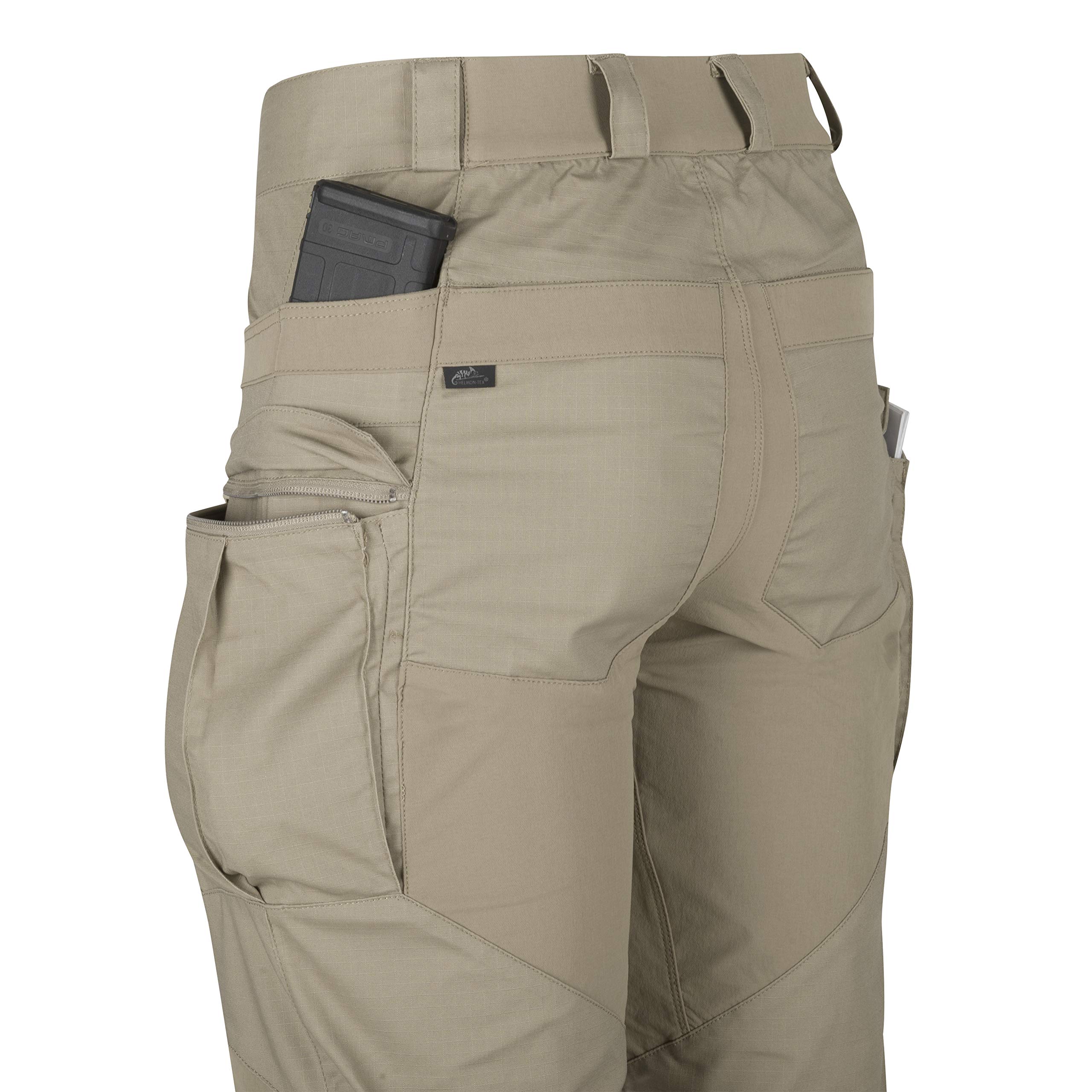 Helikon-Tex HTP Hybrid Taktische Hose für Herren - Ripstop - Leicht für Outdoor, Wandern, Strafverfolgung, Arbeitshose, Pencott Wildwood Nyco Ripstop, 30W / 32L