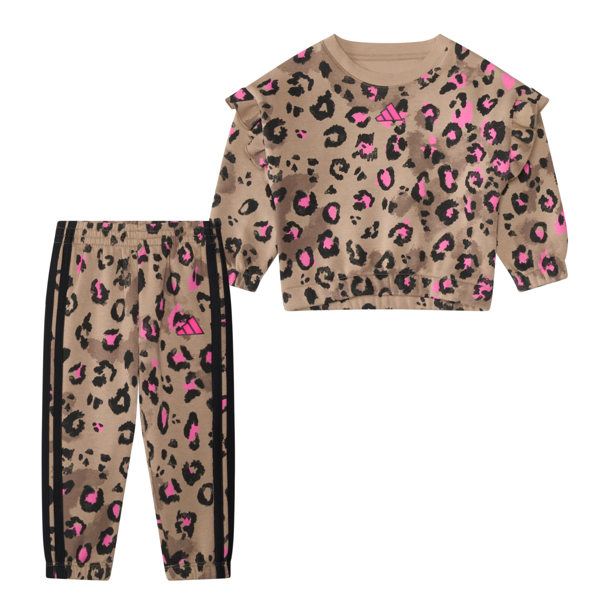 

                                                    adidas Baby Girls 2-Piece Long Sleeve Printed Flut