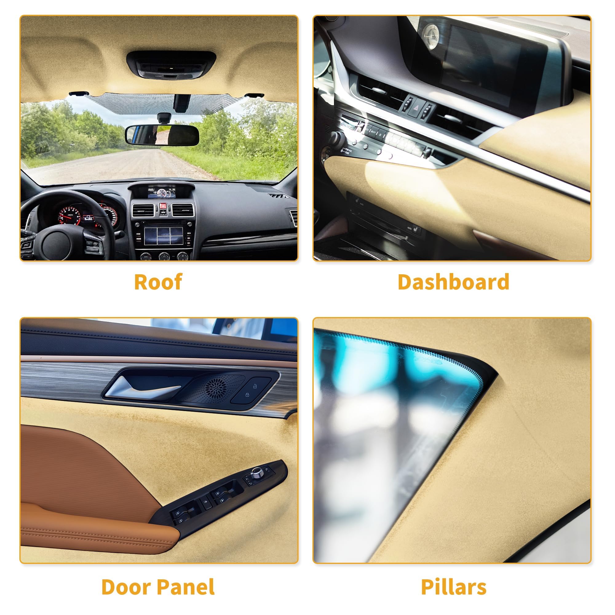 Headliner Stoff Beige 1pc Für Auto LKW SUV DIY Dachreparatur