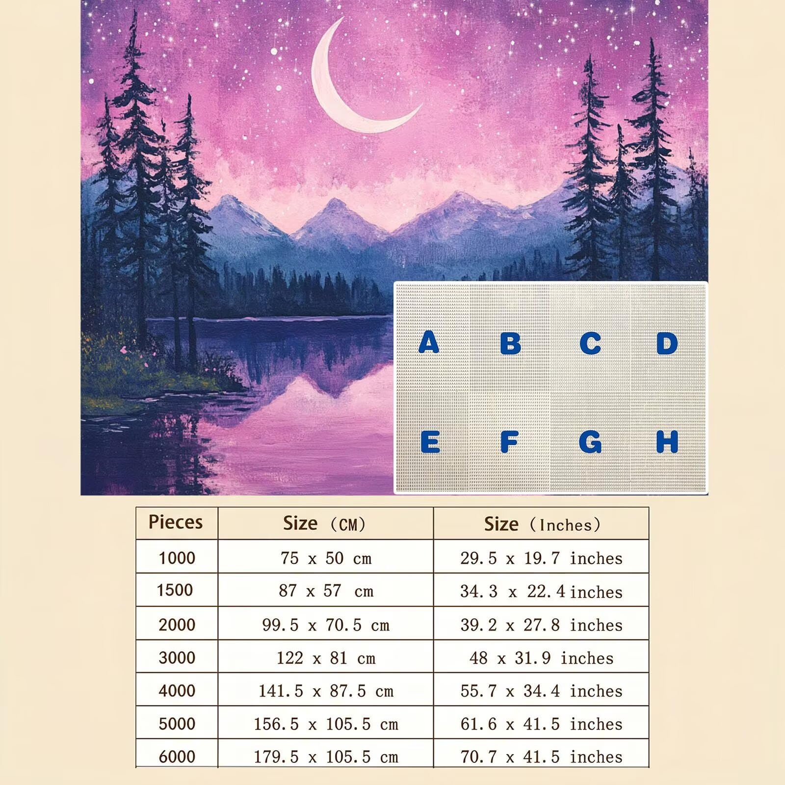 Bandes dessinées Paysage Puzzle 1000 Pièces pour Adultes, Format 75 x 50 cm, Challenge Casse-Tête de Famille, Loisirs Créatifs et Relaxation, Pièces Robustes avec Lettres au Dos, Décor Murale f0-671