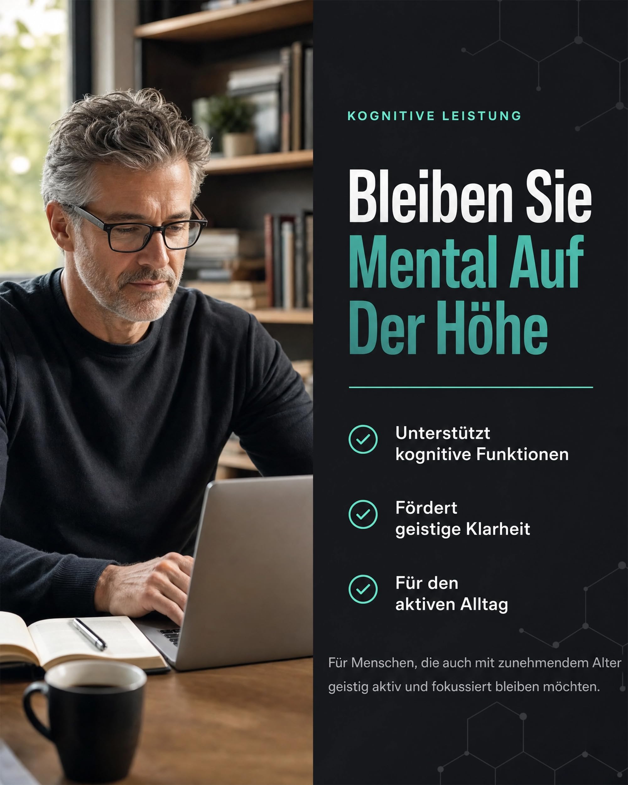 MindBoss Omega-3 DHA Vegan + Magtein Magnesium L-Threonat - Gehirn & Kognition Supplement - Algen-Quelle - ISO 17025 Geprüft - 120 Kapseln