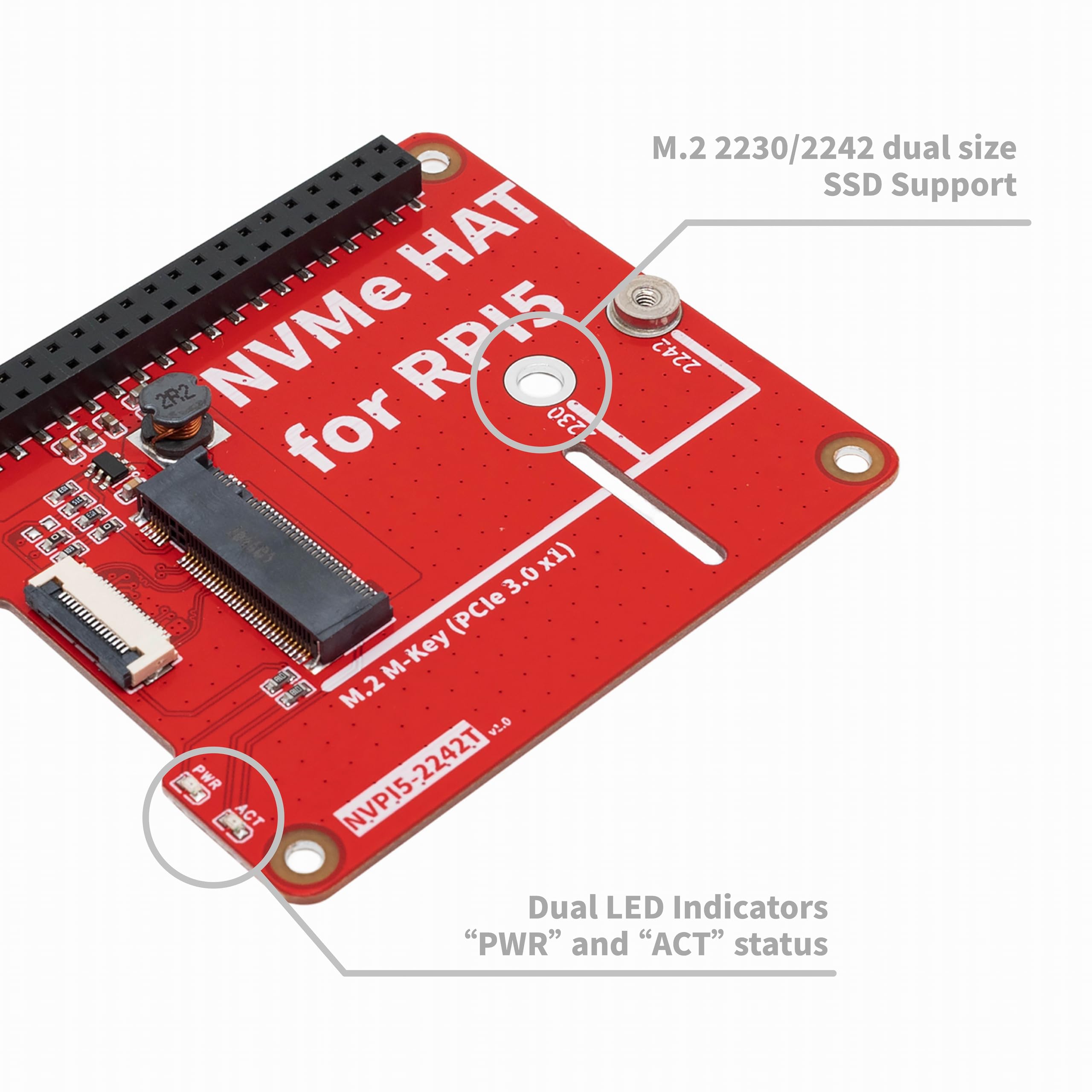 Waveshare PCIe naar MiniPCIe Adapter voor Raspberry Pi 5, Compatibel