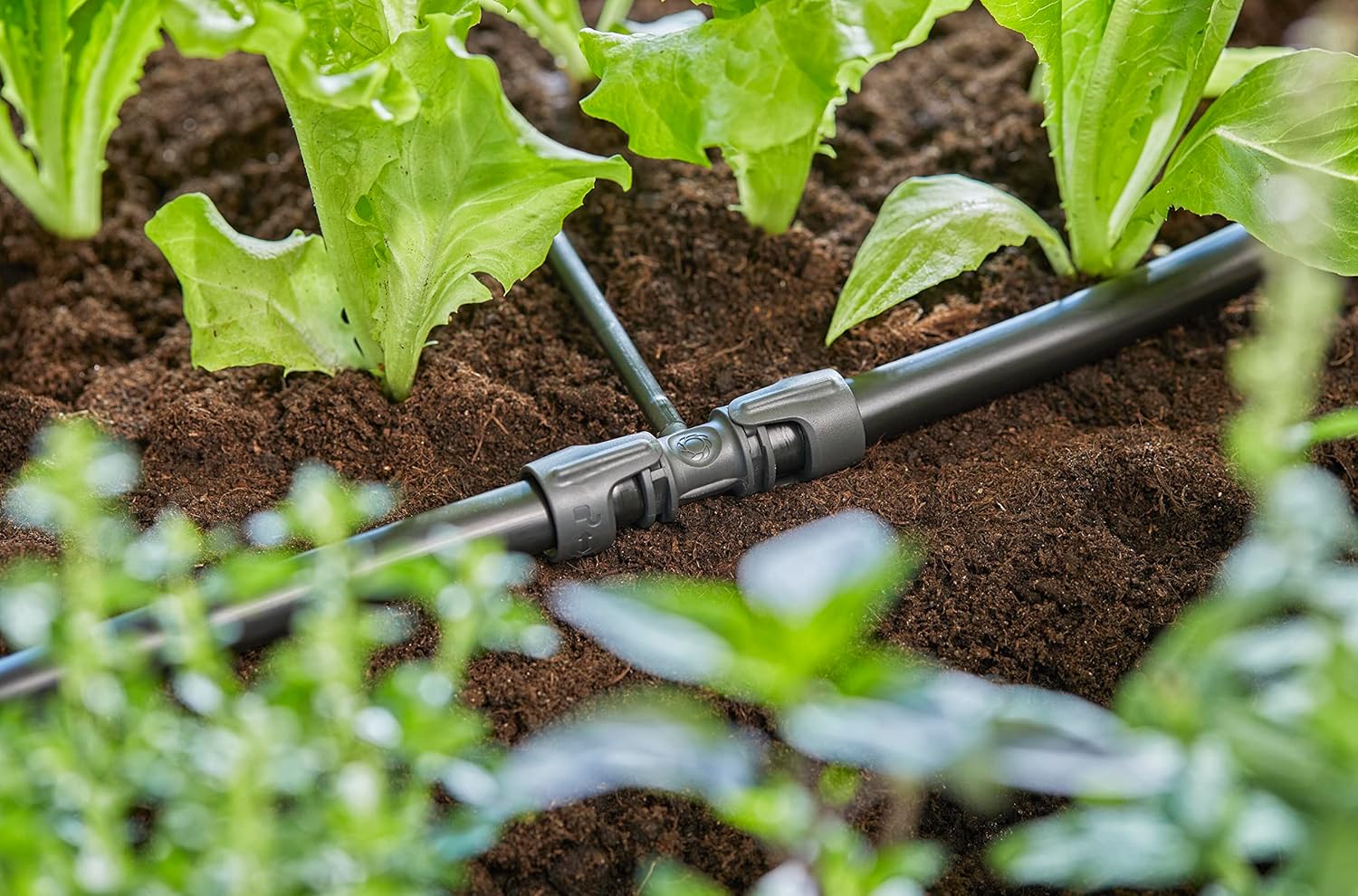 Gardena Micro-Drip-System Reducing T-Piece: Practical T-Connection for Transition Between 13-mm Pipe and 4.6-mm Pipe, Quick & Easy Connection Technology, Reusable (13204-20)