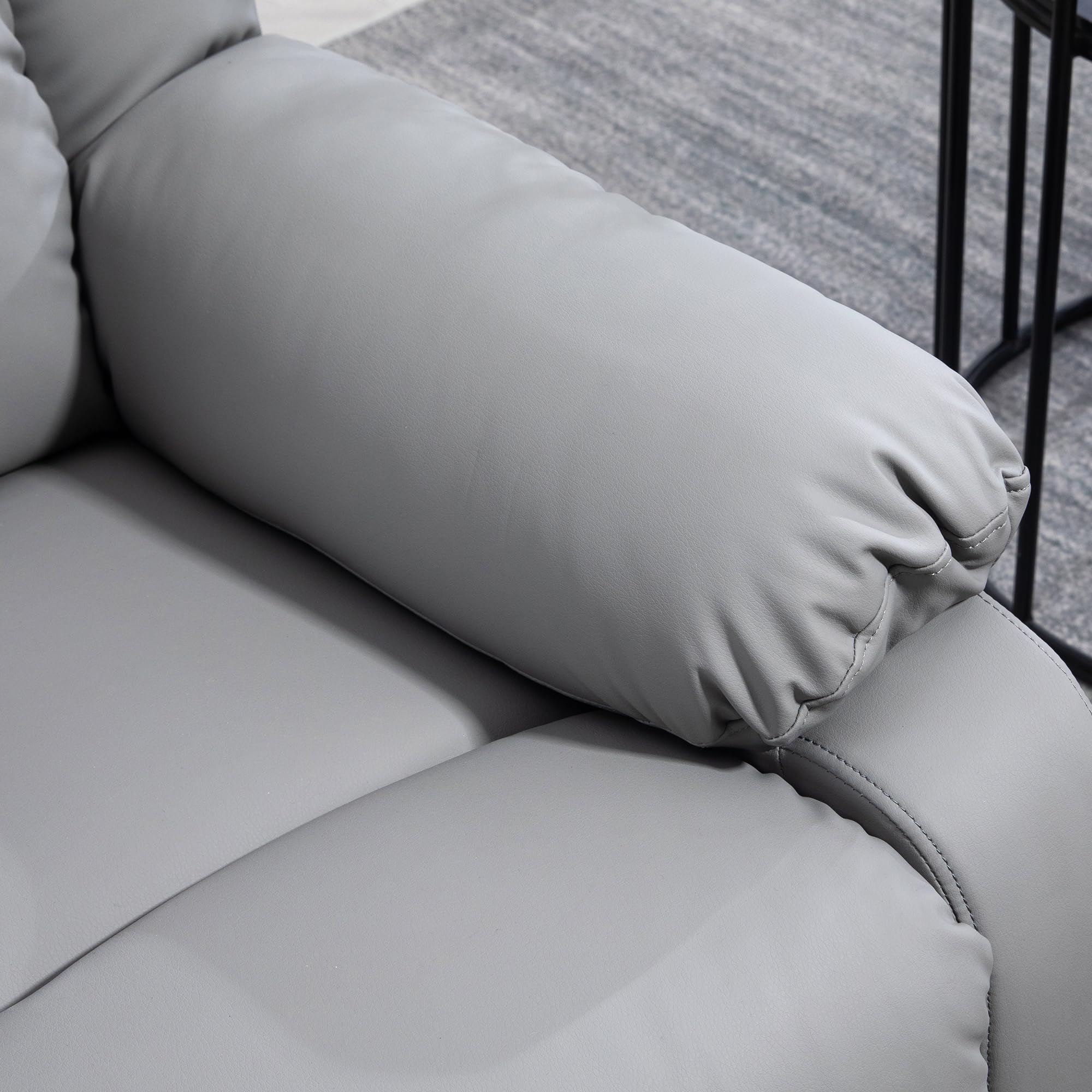 HOMCOM Sillón Relax Reclinable Eléctrico Levanta Personas Sillón Elevador con 8 Punto de Masaje Calor Lumbar 2 Controles Remotos Reposapiés Tela Resistente a los Arañazos y Bolsillo Lateral Gris