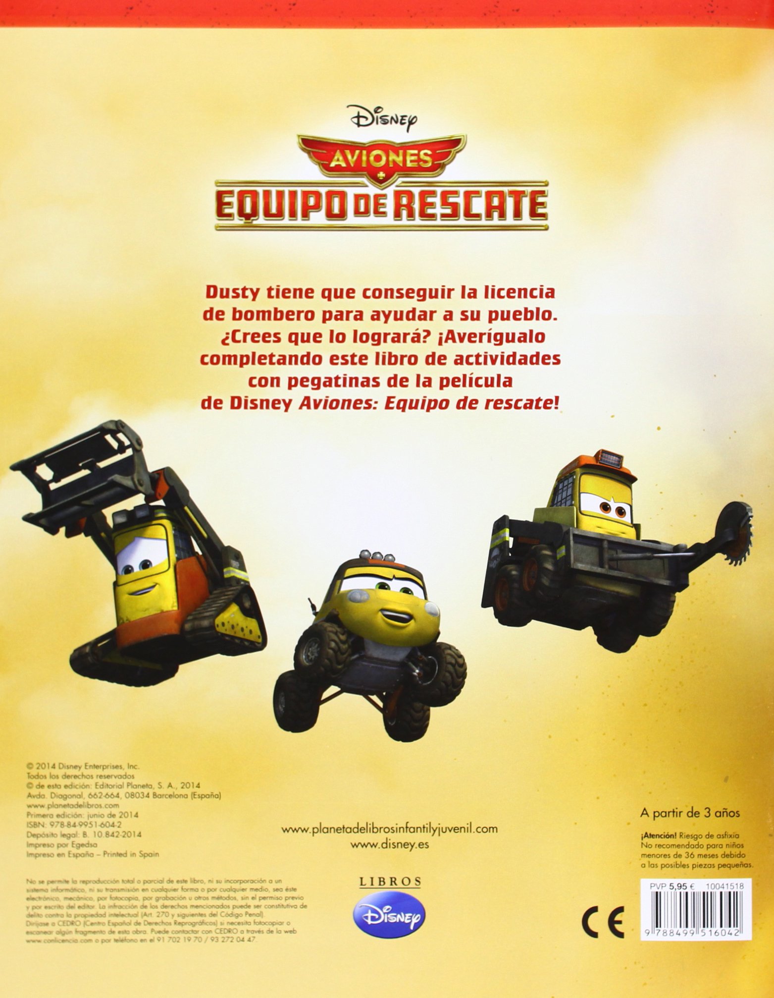 Aviones. Equipo de rescate. Libro de pegatinas: Con pegatinas reutilizables (Disney. Aviones)