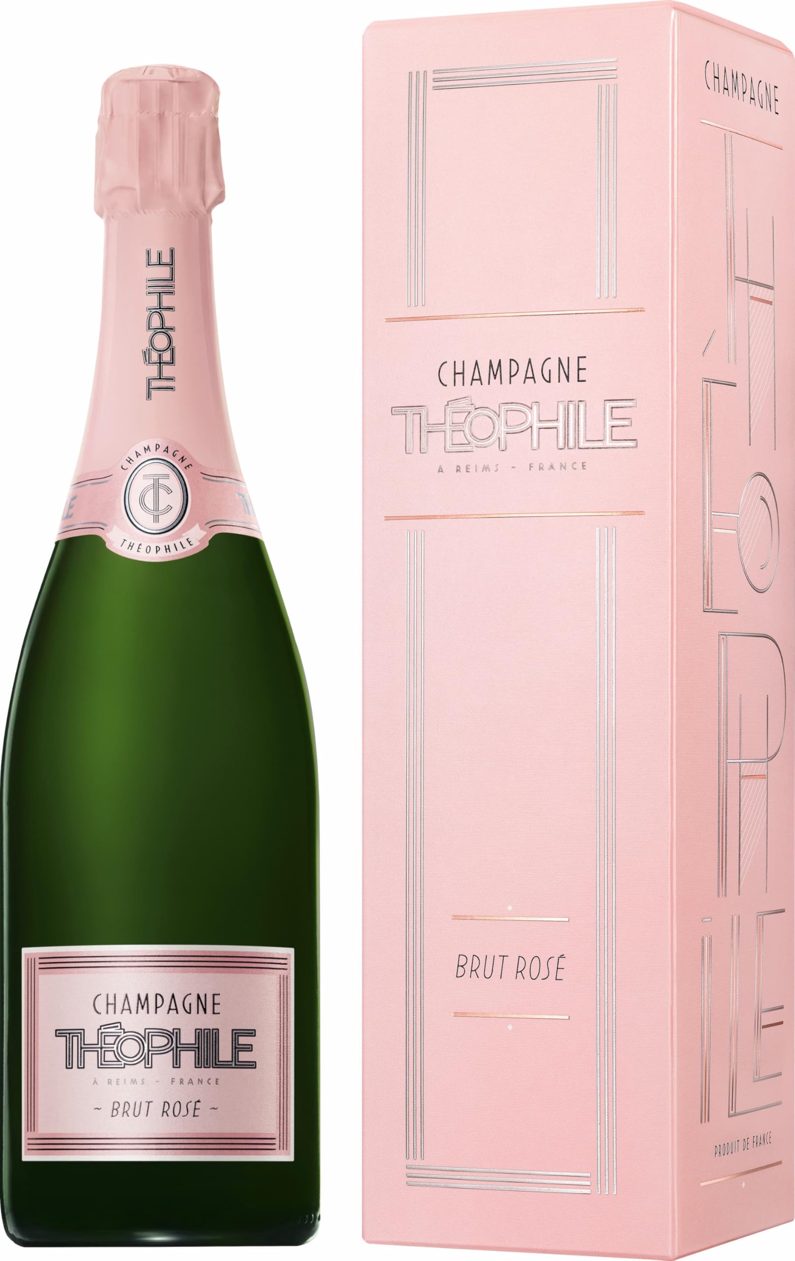 Théophile Roederer Brut Roséchampagner in Geschenkpackung (1 x 0.75 l) (Packung mit 6)
