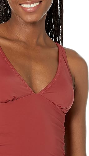 Miniatura 3 de Tienda Essentials Top de baño tankini para mujer (disponible en tallas extragrandes)