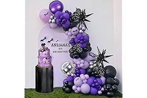 Decoración de Merlina para fiesta de niña