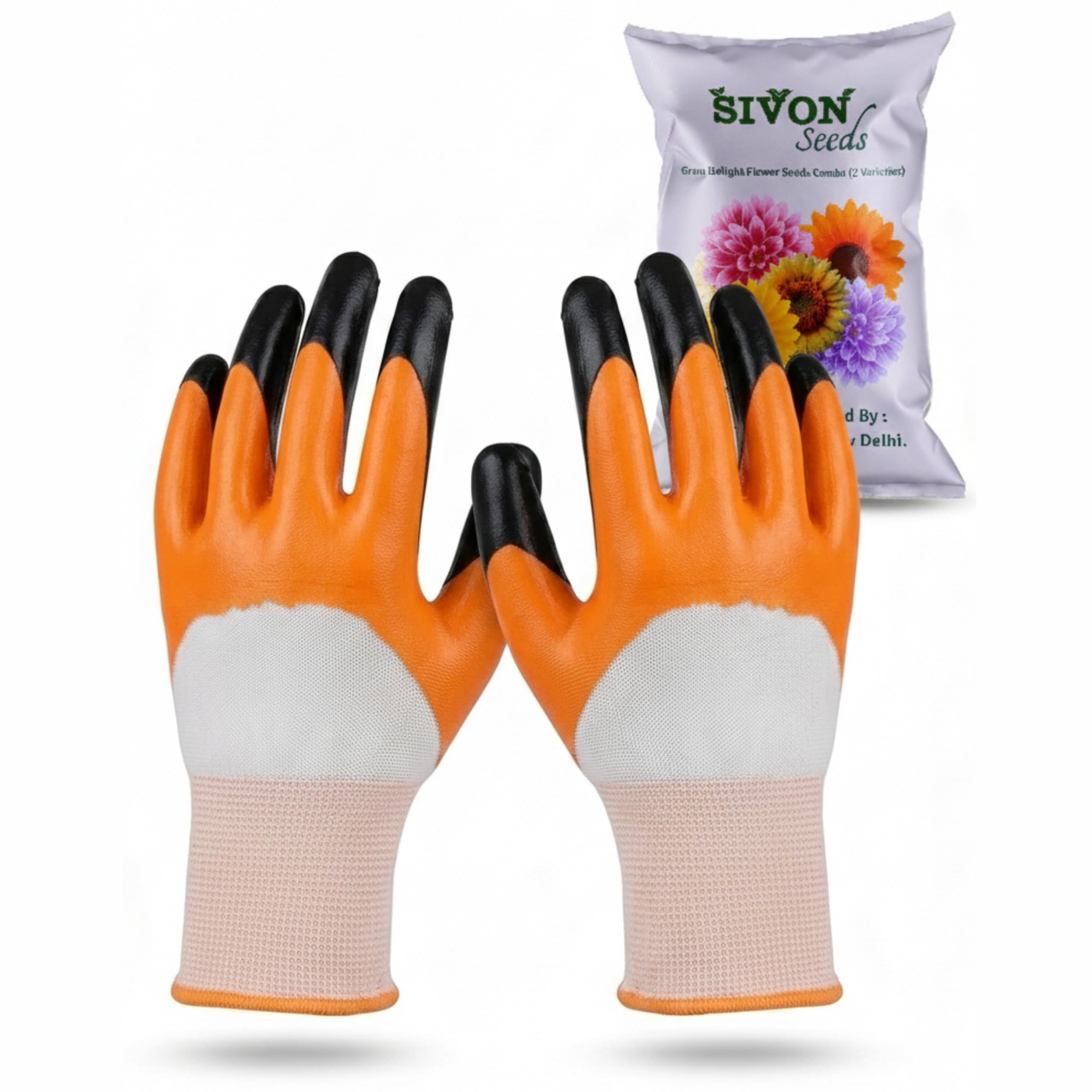 SIVON Gardening Gloves for Digging & Planting | Cut Resistant Gloves for Nursery Plants | Reusable Garden Farming Gloves | Gloves for Digging, Planting & Pruning