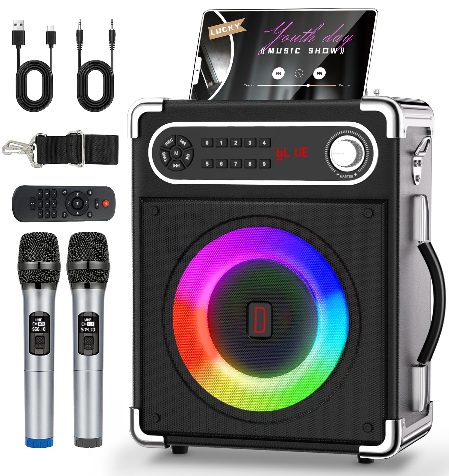 anhhop02hd【未使用】SONY KARAOKE MIXER Amazon.com - Karaoke Machine for Adults and Kids with 2 UHF