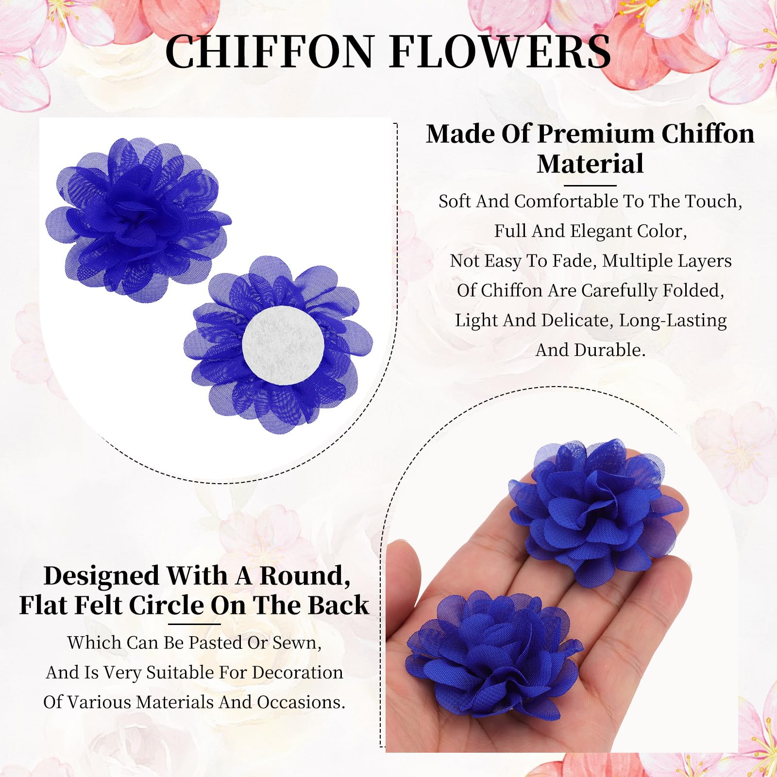 PATIKIL Chiffon Flowers - Image 3