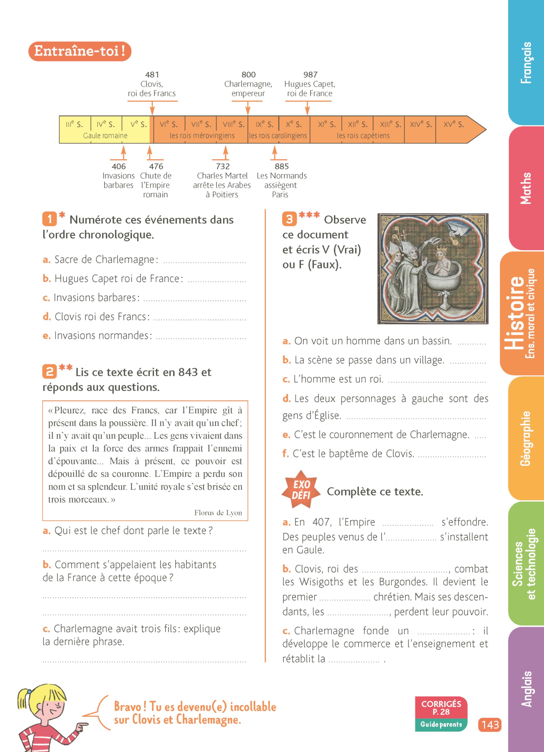 Je Comprends Tout CM1 - Tout le programme scolaire : Français, Maths, Histoire, Géographie, Sciences et technologie, Anglais - Cahier de révision avec ... son enfant au CM1 + une ardoise effaçable